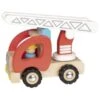 Jouets En Bois Petit Camion De Pompier Avec échelle Goki® - Jouets En Bois