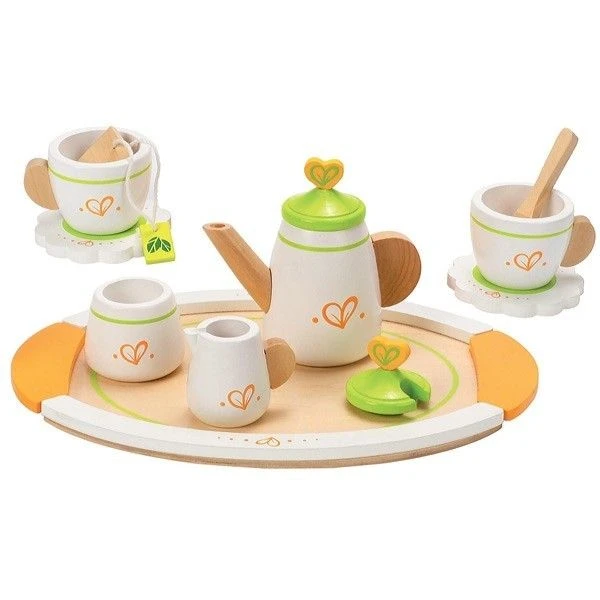 Jouets En Bois Plateau Dinette Service à Thé - Jouets Hape 4 Jouets En Bois Plateau Dinette Service à Thé - Jouets Hape – Image 2