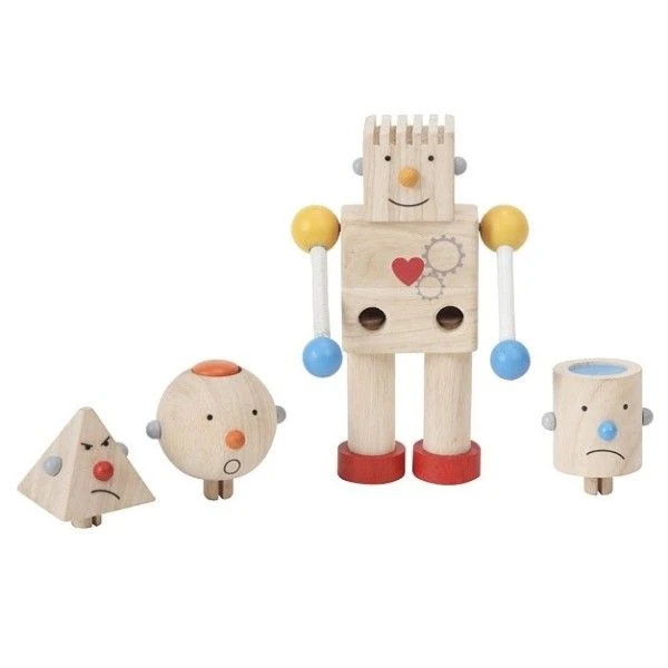 Jouets En Bois Robot Transformer Plantoys® - Jouet En Bois 4 Jouets En Bois Robot Transformer Plantoys® - Jouet En Bois – Image 2