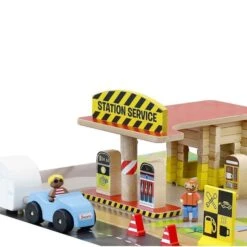 Jouets En Bois Station Service 80 Pcs Jeujura® | Ref: 8221 - Jouets De Construction -Bois Jouets Magasin jouets en bois station service 80 pcs jeujura ref 8221 jouets de construction 1