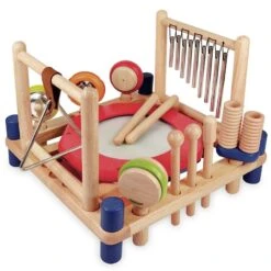 Jouets En Bois Table Musicale Carré Arc En Ciel I'm Toy® - Table Musicale -Bois Jouets Magasin jouets en bois table musicale carre arc en ciel i m toy table musicale 1