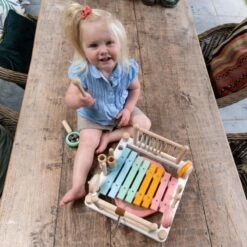 Jouets En Bois Table Musicale Carré Pastel I'm Toy® - Table Musicale Bébé -Bois Jouets Magasin jouets en bois table musicale carre pastel i m toy porteur en bois 6