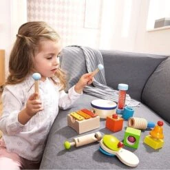 Jouets Instruments De Musique 'Coffret Rythmes' HABA® - Jouet Musical En Bois -Bois Jouets Magasin jouets instruments de musique coffret rythmes haba jouet musical en bois 2