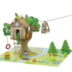 Jouets La Cabane Perchée Et Sa Tyrolienne 70 Pcs Jeujura®| Ref: 8220 - Jouets De Construction