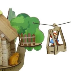 Jouets La Cabane Perchée Et Sa Tyrolienne 70 Pcs Jeujura®| Ref: 8220 - Jouets De Construction -Bois Jouets Magasin jouets la cabane perchee et sa tyrolienne 70 pcs jeujura ref 8027 jouets de construction 3