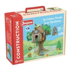 Jouets La Cabane Perchée Et Sa Tyrolienne 70 Pcs Jeujura®| Ref: 8220 - Jouets De Construction -Bois Jouets Magasin jouets la cabane perchee et sa tyrolienne 70 pcs jeujura ref 8027 jouets de construction 5