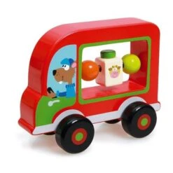 Ma Première Voiture Multi Activités Ours Scratch - Jouets En Bois
