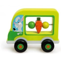 Ma Première Voiture Verte Lapin Scratch - Jouets En Bois -Bois Jouets Magasin ma premiere voiture verte lapin scratch jouets en bois 1