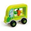 Ma Première Voiture Verte Lapin Scratch - Jouets En Bois