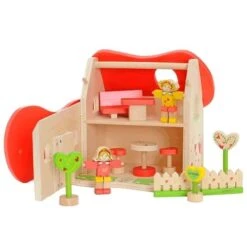 Maison De Poupée En Bois Conte De Fées EverEarth - Jouets Bois -Bois Jouets Magasin maison de poupee en bois conte de fees everearth jouets bois 1