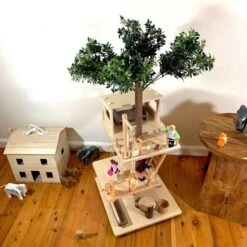 Maison De Poupées En Bois Cabane Dans Les Arbres EverEarth® - Jouets D'éveil -Bois Jouets Magasin maison de poupees en bois cabane dans les arbres everearth jouets d eveil 1
