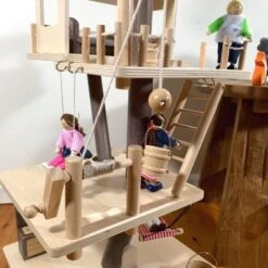 Maison De Poupées En Bois Cabane Dans Les Arbres EverEarth® - Jouets D'éveil -Bois Jouets Magasin maison de poupees en bois cabane dans les arbres everearth jouets d eveil 2