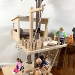 Maison De Poupées En Bois Cabane Dans Les Arbres EverEarth® - Jouets D'éveil -Bois Jouets Magasin maison de poupees en bois cabane dans les arbres everearth jouets d eveil 3