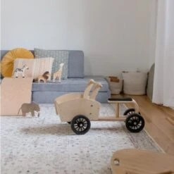 Porteur 4 Roues Vélo Cargo En Bois Kinderfeets® - Porteur Bébé -Bois Jouets Magasin porteur 4 roues velo cargo en bois kinderfeets porteur bebe 6