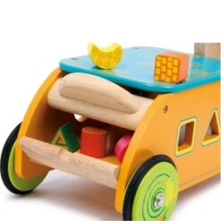 Porteur En Bois Avec Formes à Encastrer Lapin Small Foot By Legler® - Porteur En Bois -Bois Jouets Magasin porteur en bois avec formes a encastrer lapin small foot by legler porteur en bois 2