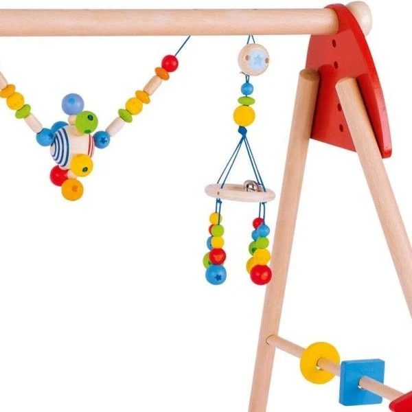 Portique Activités Réglable & Hochets Arc En Ciel Heimess- Jouets En Bois Bébé 4 Portique Activités Réglable & Hochets Arc En Ciel Heimess- Jouets En Bois Bébé – Image 2
