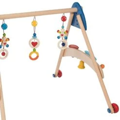 Portique D'activité Déambulateur En Bois Trains Heimess® - Jouet Bébé Bio -Bois Jouets Magasin portique d activite deambulateur en bois trains heimess jouet bebe bio 2