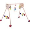 Portique D'activité En Bois Sur Roulettes Ourson Petit Cœur Heimess® - Trapèze En Bois -Bois Jouets Magasin portique d activite en bois sur roulettes ourson petit coeur heimess trapeze en bois