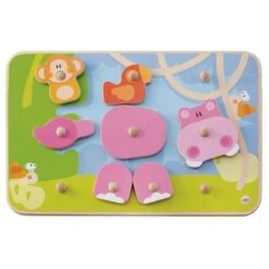 Puzzle à Boutons Créatif Savane 30 Pièces Sevi 1831- Puzzle En Bois -Bois Jouets Magasin puzzle a boutons creatif savane sevi 1831 puzzle en bois 1 3