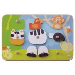 Puzzle à Boutons Créatif Savane 30 Pièces Sevi 1831- Puzzle En Bois -Bois Jouets Magasin puzzle a boutons creatif savane sevi 1831 puzzle en bois 1 4