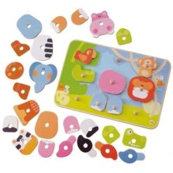 Puzzle à Boutons Créatif Savane 30 Pièces Sevi 1831- Puzzle En Bois -Bois Jouets Magasin puzzle a boutons creatif savane sevi 1831 puzzle en bois 1 6