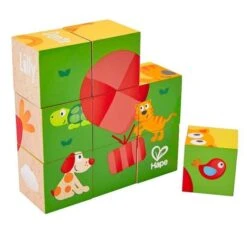 Puzzle De Cubes Puppy Et Ses Amis Hape - Jouets Hape -Bois Jouets Magasin puzzle de cubes puppy et ses amis hape jouets hape 4