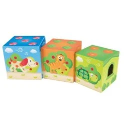 Pyramide De Cubes à Empiler Puppy Et Ses Amis Hape®- Jouets Hape