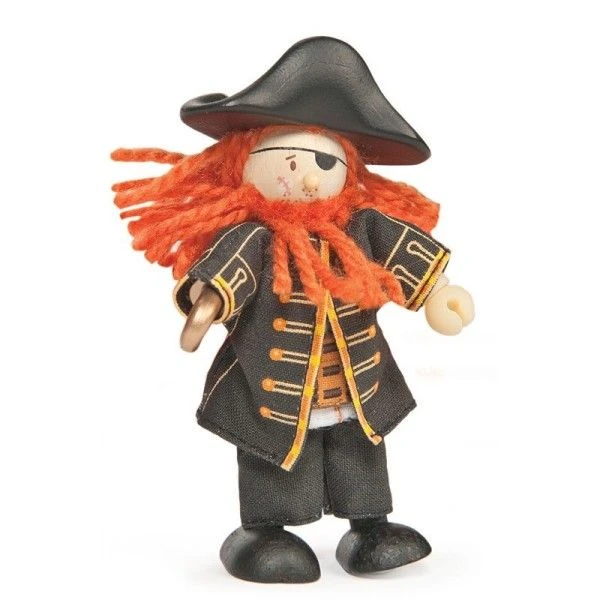 Set 3 Figurines Poupées Pirates Boucaniers Budkins Le Toy Van® - Jouets En Bois 5 Set 3 Figurines Poupées Pirates Boucaniers Budkins Le Toy Van® - Jouets En Bois – Image 3