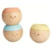 Set 3 Hochets Bois Têtes Sensorielles Pastelles Plantoys® - Jouet En Bois Bébé -Bois Jouets Magasin set 3 hochets bois tetes sensorielles pastelles plantoys jouet en bois bebe