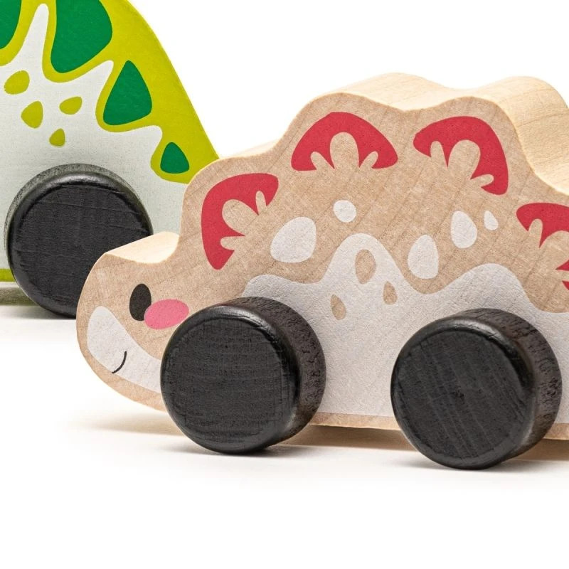 Set 3 Petites Voiture Premier âge En Bois Dino Joyeux Cubika® - Jouets Bois 5 Set 3 Petites Voiture Premier âge En Bois Dino Joyeux Cubika® - Jouets Bois – Image 3