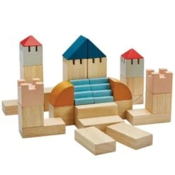Set 30 Blocs De Construction Château Fort Orchard Plantoys® - Jouet En Bois
