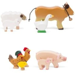 Set De La Ferme 9 Animaux En BoisLe Toy Van®- Jouets En Bois -Bois Jouets Magasin set de la ferme 9 animaux en bois le toy van jouets en bois 1