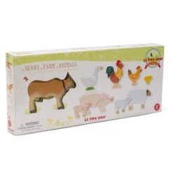 Set De La Ferme 9 Animaux En BoisLe Toy Van®- Jouets En Bois -Bois Jouets Magasin set de la ferme 9 animaux en bois le toy van jouets en bois 2