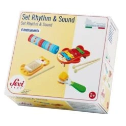 Set Jouets Musicaux Rythmes & Sons Sevi 1831 - Jouets En Bois -Bois Jouets Magasin set jouets musicaux rythmes sons sevi 1831 jouets en bois 1 3