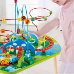 Table D'activités Circuit Train Jungle Hape® - Jouets En Bois Bébé -Bois Jouets Magasin table d activites circuit train jungle hape jouets en bois bebe 3
