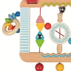 Tableau D'activité En Bois Confetti Heimess® - Jouets Bébé Bio -Bois Jouets Magasin tableau d activite en bois confetti heimess jouets bebe bio 1