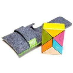 Tegu® Cubes Magnétiques Prism Pocket Pouch Tints- Jouets En Bois