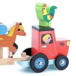 Tracteur Remorque Animaux De La Ferme Empil'animo Ingela P.Arrhenius Vilac® - Jouets En Bois -Bois Jouets Magasin tracteur remorque animaux de la ferme empil animo ingela parrhenius vilac jouets en bois 3