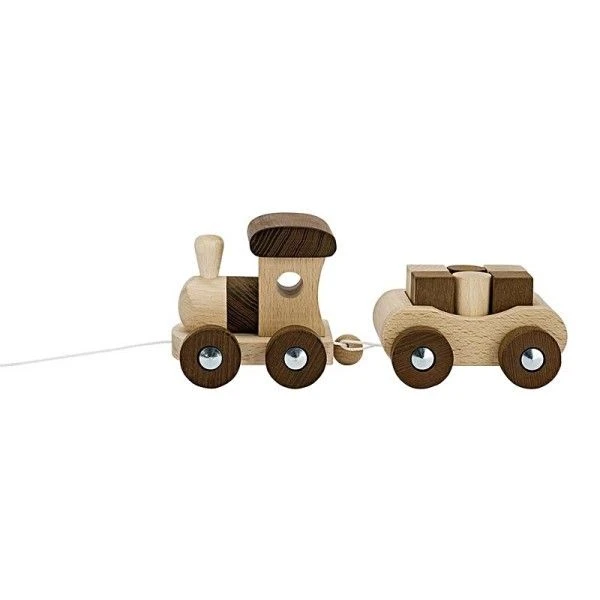 Train De Cubes En Bois Naturel Vancouver Goki - Train En Bois 3 Train De Cubes En Bois Naturel Vancouver Goki - Train En Bois