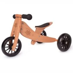 Tricycle évolutif Draisienne En Bois 2 En 1 Tiny Tot 10" Bambou Kinderfeets®- Draisienne 1 An