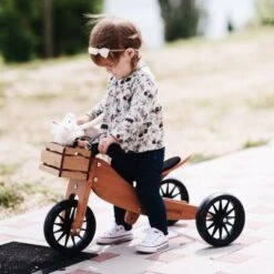 Tricycle évolutif Draisienne En Bois 2 En 1 Tiny Tot 10" Bambou Kinderfeets®- Draisienne 1 An -Bois Jouets Magasin tricycle evolutif draisienne en bois 2 en 1 tiny tot 10 bambou kinderfeets 7