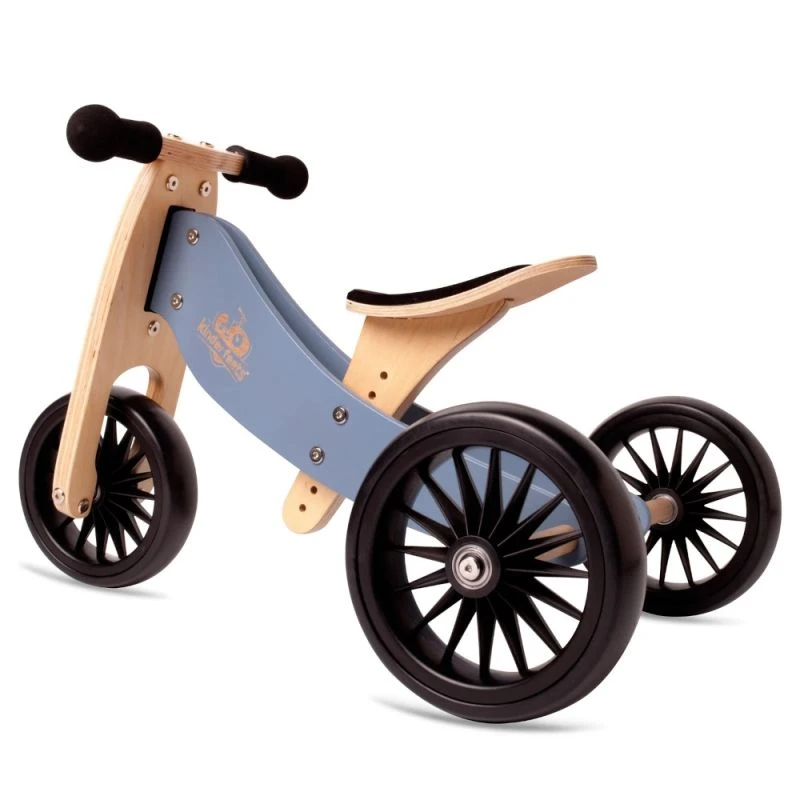 Tricycle évolutif Draisienne En Bois 2 En 1 Tiny Tot Plus 12" Bleu Ardoise Kinderfeets® - Tricycle Bois 3 Tricycle évolutif Draisienne En Bois 2 En 1 Tiny Tot Plus 12" Bleu Ardoise Kinderfeets® - Tricycle Bois
