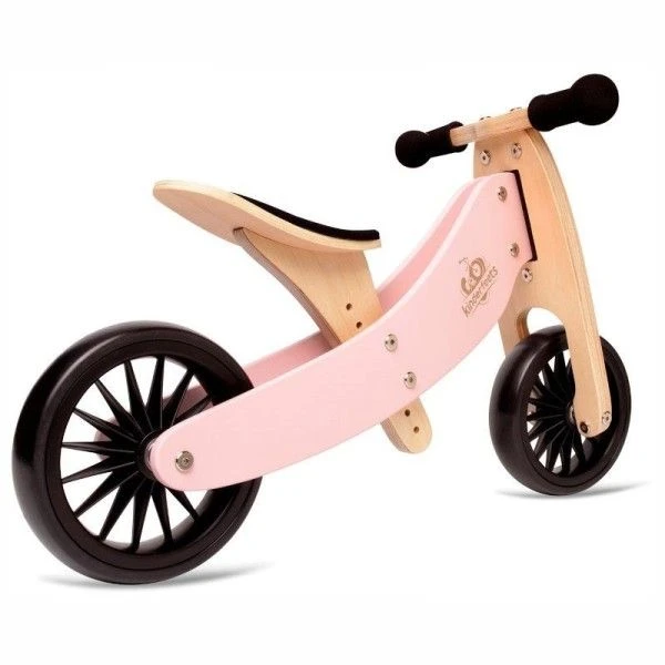 Tricycle évolutif Draisienne En Bois 2 En 1 Tiny Tot Plus 12" Rose Kinderfeets® - Tricycle Bois 4 Tricycle évolutif Draisienne En Bois 2 En 1 Tiny Tot Plus 12" Rose Kinderfeets® - Tricycle Bois – Image 2