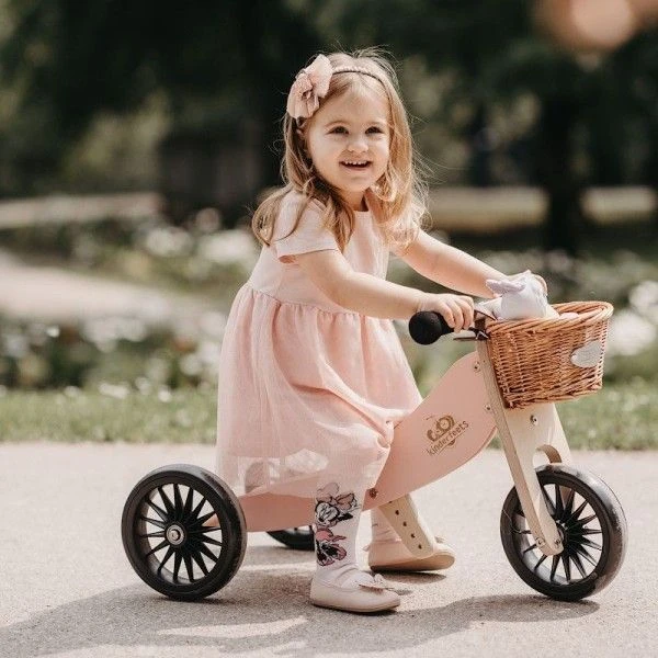 Tricycle évolutif Draisienne En Bois 2 En 1 Tiny Tot Plus 12" Rose Kinderfeets® - Tricycle Bois 8 Tricycle évolutif Draisienne En Bois 2 En 1 Tiny Tot Plus 12" Rose Kinderfeets® - Tricycle Bois – Image 6