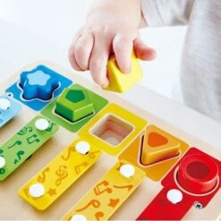 Xylophone 5 Tons Métal Boîte à FormesHape® - Jouets En Bois -Bois Jouets Magasin xylophone 5 tons metal boite a formes hape jouets en bois 3